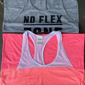 Victoria’s Secret pink tanks
